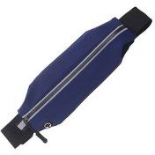Resim Dashanshop Mavi Unisex Reflektörlü Koşu Bel Çantası - Antisip Kaymaz Spor Aksesuarı Mavi 