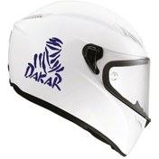Resim Tek Renk Dakar(Dakar Helmet Stickers) Kask Sticker Etiket Modeli 