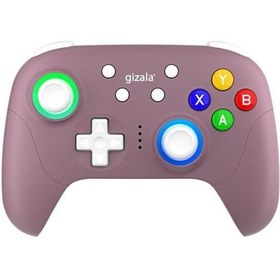Resim Gizala Kablosuz Oyun Kolu Gamepad Hall Effect Triggers Joystick Switch 2/pc/android/ıos Lila 