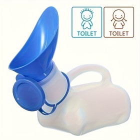 Resim Erkekler ve Kadınlar için Taşınabilir Seyahat Tuvaleti - Kolay Tutma Tasarımlı Geniş Sızdırmaz İdrar Kabı, Dayanıklı Plastik Kamp Tuvaleti, Araba, Karavan, Kamp ve Açık Hava Aktiviteleri İçin 