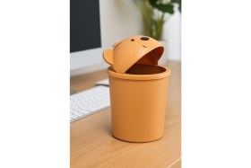 Resim PremiumPort Sevimli Ayıcıklı Mini Masa Üstü Çöp Kutusu 1 Litre 