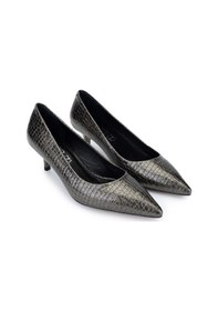 Resim Tamer Tanca Kadın Hakiki Deri Antrasit Stiletto Ayakkabı 886 01 Bn Ayk Sk24-25 Antrasıt Fsly Bsk Antrasit 