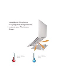 Resim Idock N30 Alüminyum Ergonomik Tam Ayarlı Laptop Bilgisayar Standı 