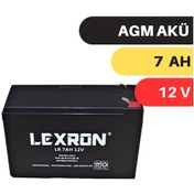 Resim Lexron 7a 12v Kuru Tip Akü 