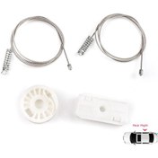 Resim Audi A4 B6 B7 2002-2009 2-Kapı Cabrio İçin Arka Sağ Cam Kriko Set 