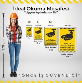 Resim isgtabelam 15x20cm/2adet/dekota/Bu Yat 7/24 Sesli Ve Görüntülü Olarak Kayıt Altına Alınmaktadır/v5-2 