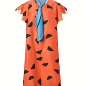 Resim 2 adet Flintstones animasyonlu Cosplay Canlı Aksiyon Kostümleri Cosplay Parti Sahne Oyun Kostümleri Erkek Kostümleri Yenilikçi Kostümler 