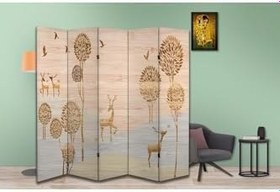 Resim Doğa Temalı Özel Tasarım Paravan Room Divider PRV1223, 180 x 180 