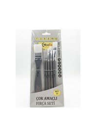 Resim Bafix Fırça Seti Set-11 Gri 1,2,6,8,10,12 6 Lı Bfx-fır0002 