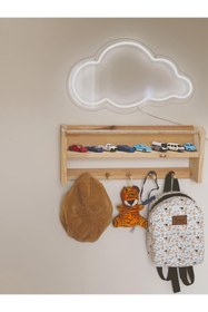 Resim Grootland Montessori Çocuk Bebek Odası Kitaplık Askılık Çok Amaçlı Duvar Rafı 