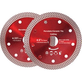 Resim 11.43cm Elmas Seramik Testere Bıçağı, Porselen, Seramik Karo Granit Tuğla ve Beton için X-Blade Kesme diski 