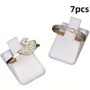 Resim Gateesat 7 Parça Siyah Beyaz Minimalist Takı Standı Plastik Kule Ev Butik Sergi 