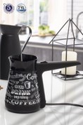 Resim krommet Coffee Desenli Elektrikli Cezve Kahve Makinesi 