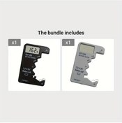 Resim Oldfriend Jımı Bt189 Dijital Pil Test Cihazı Lcd Ekranlı Siyah Gri Aa Aaa 9v Kapasite Voltmetre 