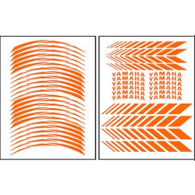 Resim Yamaha Florasan Turuncu Racing Jant Içi Jant Şeridi N11.72325 