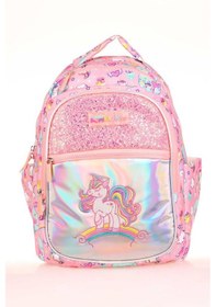 Resim Kaukko Kids Sırt Çantası Aynalı Taşlı Unicorn L5136 