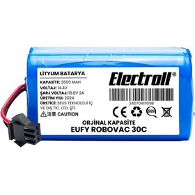 Resim ELECTROLL Eufy Robovac 30c Uyumlu Batarya (ORJİNAL KAPASİTE) 2600mah Pil Robot Süpürge Batarya Değişimi 