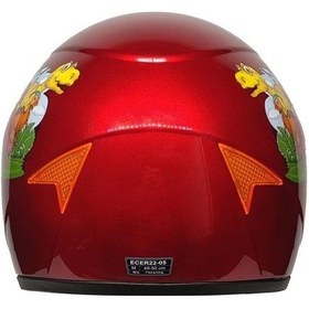 Resim Mts SY118 Full Face Çocuk Kaskı-60609 - Dino Kırmızı 