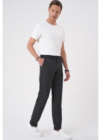 Resim Efor Comfort Fit Kırçıllı Beli Lastikli Siyah Jogger Pantolon P 1176 Siyah 