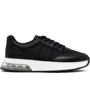 Resim Derimod Zero Men's Black Lace-Up Thick Sole Leather Sneakers Derimod