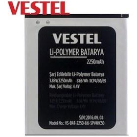 Resim Vestel Venüs V3 5010 Pil Batarya 2250 