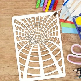 Resim 1 Adet A4 Boyama Şablon Kalıpları DIY 3D Stereoskopik Sprey Boya Şablonları Duvar Boyama Scrapbook Boyama Kabartma Albümü Süsleme Şablonları Önceden Boyanmış Dantel Cetvel Sprey Maskeli Versiyon Yeniden Kullanılabilir 