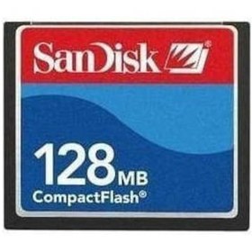 Resim Sandisk Compact Flash 128 Mb Cf Kart Fotoğraf Makinası Hafız 