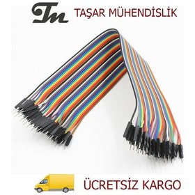Resim Erkek-Erkek Jumper Kablo 40Adet 20Cm Arduino 