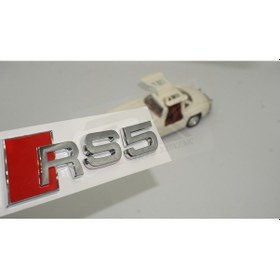 Resim Audi Rs5 Bagaj Krom Abs 3M 3D Yazı Logo Amblem Ürün 