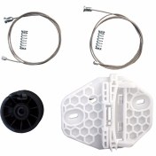 Resim Renault Clio MK2 BB CB Thalia MK1 LB Symbol MK1 8200232508 İçin Sol Arka Cam Kriko Seti 