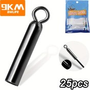 Resim 9KM 25 adet Paslanmaz Çelik Balıkçılık Yükseltici Bağlantıları, Yükseltici Aksesuarları, Balıkçılık Hattı Sabit Tüpler, Crucian Carp için Açık Hava Balıkçılık Malzemeleri. 