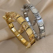 Resim 1 adet Zarif Altın Ton 304 304 Paslanmaz Çelik Bileklik, Kef Sopası Kolye ile - Şık ve Dayanıklı, Partiler, Festivaller, Müzik Etkinlikleri ve Günlük Moda Aksesuarları için Mükemmel, Şenlikli Aksesuar | Kef Sopası Kolye | Dayanıklı Bileklik 