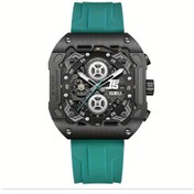 Resim Gaojunshop01 Erkekler İçin C Serisi 3d Kadran Kronograf 6 Fonksiyonlu Spor Kuvars Saç Siyah Sarı Diğer 