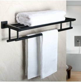 Resim Havluluk Metal Duvara Monte Havluluk Siyah 