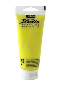 Resim Pebeo Studio Akrilik Boya Lemon Cadmium Yellow 100 Ml 831/22 