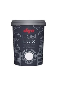 Resim Dyo Hobilüx Su Bazlı Ipek Mat Hobi Boyası 0.4 Lt Beyaz 