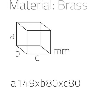 Resim Reçine Tezgah Üstü Pamukluk Siyah-Krom 149X80X80 Mm 