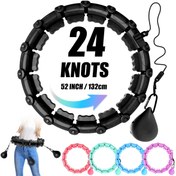 Resim 360° Dönebilen Toplu Akıllı Ağırlıklı Halka - 2'si 1 Arada Ayrılabilir Düğüm Fitness Halkası, Zayıflama, Yoga ve Güç Antrenmanı İçin İdeal | Yetişkinler ve Çocuklar İçin İdeal 