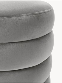 Resim Most Twister Puf 23 Antrasit Kadife Kumaş Evinize Teslim 