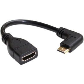 Resim KEEPRO Mini Hdmı L Tipi 90 Derece To Hdmı Dişi Sağ Açılı Mini Hdmı Kablo 