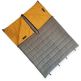 Resim Naturecamp Elika 200 -5 Derece Birleşebilir Çift Kişilik Gri Uyku Tulumu 