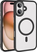 Resim İphone Uyumlu 16 Kılıf Krom Magsafe Silikon Kapak 
