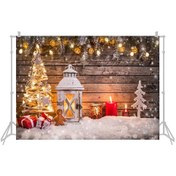 Resim Singree Noel Temalı Fotoğraf Çekim Perdesi - 2.1x1.5m Polyester Kumaş 