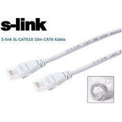 Resim S-Link Sl-Cat610 10M Cat6 Patch Kablo Gri 