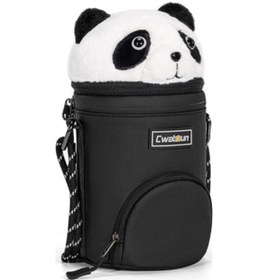 Resim Yifomall "sony Canon Fuji İçin Panda Desenli Su Geçirmez Lens Kılıfı - Çok Fonksiyonlu Taşınabilir Çanta" 