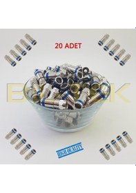 Resim Digitürk Rg6 Sıkmalı F Konnektör - 20 Adet 