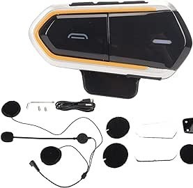 Resim BE6 PRO Motosiklet BT Kulaklık, Kask BT Kulaklık, Gürültü Önleyici HiFi Stereo IP54 Tam Kask Için Su Geçirmez Kablosuz Motosiklet Kulaklık 