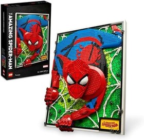 Resim LEGO ART İnanılmaz Örümcek Adam 3 Boyutlu Duvar Sanatı Yapım Seti, İnşa Edilebilir Kanvas Poster, Süper Kahraman Ev Dekorasyonu, Yaratıcı Aktivite, Genç ve Yetişkinler İçin Çizgi Roman Hediyesi 31209 