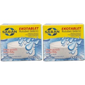 Resim Saban Nem Alıcı Rutubet Giderici Yedek Tablet 2'li 2 x 500 Gram Natural 