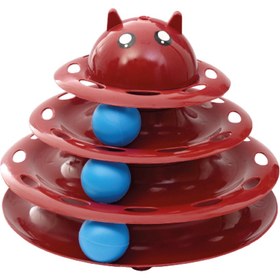 Resim Kedi Oyuncağı 3 Katlı 